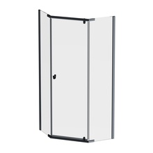 Am.Pm Sunny W87G-405-9090-BT Прозрачное стекло / Профиль чёрный матовый 90х90 Душевой уголок 90x90x195 см, Германия - фото 1 - фото 2