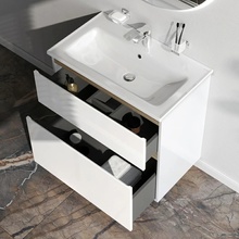 Am.Pm X-Joy M85A-FSX0802-WC0802WG Белая глянцевая 80 (напольная) Тумба с раковиной 45x80x85 см, Германия - фото 1 - фото 3