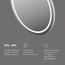 Am.Pm X-Joy M85AMOX0801WG LED 80 Зеркало 3x77x77 см, Германия - фото 6