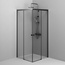 Am.Pm X-Joy W94G-403-9090-BT1K Прозрачное стекло / Профиль чёрный матовый 90х90 Душевой уголок 89x89x190 см, Германия - фото 5