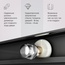 Am.Pm X-Joy W94G-403-9090-BT1K Прозрачное стекло / Профиль чёрный матовый 90х90 Душевой уголок 89x89x190 см, Германия - фото 7