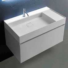 Antonio Lupi Graffio GRAFFIO12590 A bianco goffrato Белый 90 Тумба для раковины 50x90x37,5 см, Италия - фото 1 - фото 1