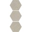 Apavisa Nanoconcept 8431940359798 Grey Mix Hexagon Декор 25x29 см, Испания - фото 1