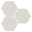Apavisa Punto Croce 8431940359590 White Natural Hexagon Декор 25x29 см, Испания - фото 1