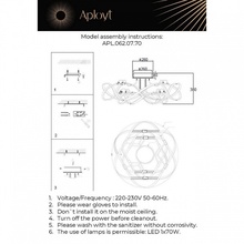 Aployt Dzhin APL.062.07.70 Люстра потолочная Польша - фото 1 - фото 4