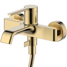 AQUAme Asti AQM6412BG Для ванны с душем Brushed gold Смеситель 16,9x21,2x13,3 см, для ванны, Италия - фото 1 - 2 AQUAme Asti AQM6412BG Для ванны с душем Brushed gold Смеситель 16,9x21,2x13,3 см, для ванны, Италия - фото 1 - фото 2