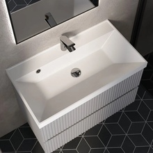 AQUAme Астория 1017000800001 Белый 80 Раковина 45x80x15 см, Италия - фото 1 - фото 2