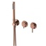 AQUAme AQM8805BC Для ванны Шлифованная медь Смеситель для ванны с душем, Италия - фото 1