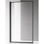 AQUAme AQM2859-9-L Прозрачное стекло/Профиль черный левый 90х140 Шторка для ванны 6x90x140 см, Италия - фото 1
