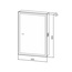 AQUAme AQM9201 Белый 60х80 Шкаф-зеркало 14,9x60x80 см, Италия - фото 3