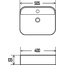 AQUAme AQM5001 Накладная 50 Раковина 40x50,5x13,5 см, Италия - фото 2