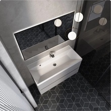 AQUAme S1 AQM900110GM Серый 100х45 Тумба для раковины 45x100x82 см, Италия - фото 1 - фото 2