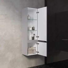 AQUAme S1 AQM9001GM Серый 120 Шкаф-пенал 27,1x33x120 см, Италия - фото 1 - фото 2