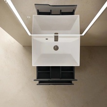 AQUAme S3 AQM900360GM Антрацит 60х45 Тумба для раковины 45x60x50 см, Италия - фото 1 - фото 2