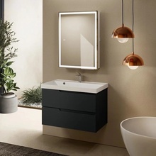 AQUAme S3 AQM900380GM Антрацит 80х45 Тумба для раковины 45x80x50 см, Италия - фото 1 - фото 1