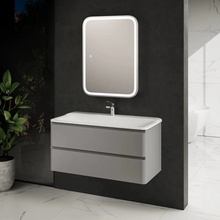 AQUAme S4 AQM900410GM Серый 100х45 Тумба для раковины 45x100x50 см, Италия - фото 1 AQUAme S4 AQM900410GM Серый 100х45 Тумба для раковины 45x100x50 см, Италия - фото 1 - фото 1