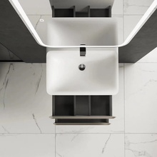 AQUAme S4 AQM900460BG Бежевый 60х45 Тумба для раковины 45,5x60x47,2 см, Италия - фото 1 - фото 2