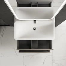 AQUAme S4 AQM900480BG Бежевый 80х45 Тумба для раковины 45x80x50 см, Италия - фото 1 - фото 2