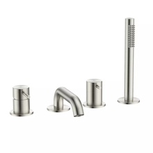 AQUAme Siena AQM6219BN На борт ванны Шлифованный никель Смеситель для ванны, Италия - фото 1 - фото 1