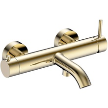 AQUAme Siena AQM6212BG Для ванны с душем Brushed gold Смеситель 21,8x28,3x9,9 см, для ванны, Италия - фото 1 - фото 1