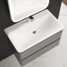 AQUAme Solo Solo 08.80/W/RL Белый 80 Раковина 45,5x80x15 см, Италия - фото 1 - фото 2