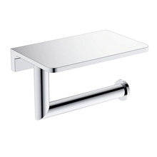 AQUAme Trento AQM7209CR С полкой Хром Держатель туалетной бумаги 16x10x9 см, Италия - фото 1 - фото 1