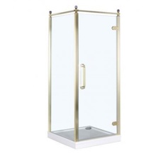 Aquanet Betta Cube Classic 00184916 90x90 правый стекло прозрачное/золото Душевой уголок 90x90x200 см, Россия - фото 1 - фото 1