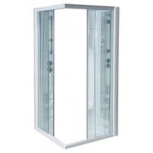 Aquanet Fiji Cube 00168003 90x90 стекло прозрачное/хром Передняя панель душевой кабины 90x90x200 см, Россия - фото 1 - фото 1