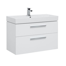 Aquanet Nova 00243659 белый. глянец 100 2 ящ. Тумба для раковины 46x100x65 см, Россия - фото 1 - фото 1