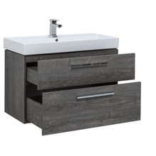 Aquanet Nova 00243658 дуб рошелье 100 2 ящ. Тумба для раковины 46x100x65 см, Россия - фото 1 - фото 3