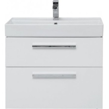 Aquanet Nova 00242262 белый. глянец 75 2 ящ. Тумба для раковины 46x75,7x66 см, Россия - фото 1 - фото 2