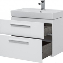 Aquanet Nova 00242262 белый. глянец 75 2 ящ. Тумба для раковины 46x75,7x66 см, Россия - фото 1 - фото 4