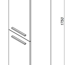 Aquanet Nova 00242261 белый 35 Шкаф-пенал 34,6x35x175 см, Россия - фото 1 - фото 3