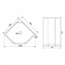 Aquanet Penta New 00172274 90x90 стекло тонированное/белое/хром Душевая кабина 90x90x205 см, Россия - фото 4