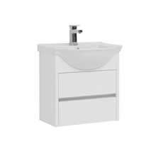 Aquanet Сидней 00243667 белый глянец 60 Тумба для раковины 30x61x59,5 см, Россия - фото 1 - фото 1