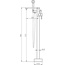 Aquanet Steel AF210-94S Для ванны с душем Сатин Смеситель 29,5x15x99,8 см, для ванны, Россия - фото 2
