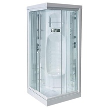 Aquanet Fiji Cube 90x90 без г/м стекло прозрачное/белое/белый Душевая кабина 90x90x227 см, Россия - фото 1 - фото 1
