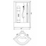 Aquanet Sirius 00172382 95x95 стекло прозрачное Передняя панель душевой кабины 95x95x220 см, Россия - фото 2
