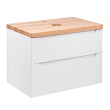 Aquanika Wood AQW795156WRU87 Белый 80 Тумба для раковины 51,4x79,4x56 см, Россия - фото 1 - фото 3