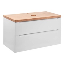 Aquanika Wood AQW995156WRU68 Белый 100 Тумба для раковины 51,4x99,4x56 см, Россия - фото 1 - фото 3