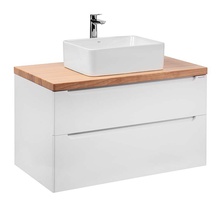 Aquanika Wood AQW995156WRU68 Белый 100 Тумба для раковины 51,4x99,4x56 см, Россия - фото 1 - фото 1