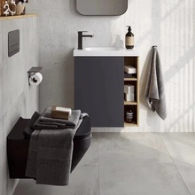 Aqwella Alba ALB0106LDD L Дуб давос 60 Тумба для раковины 24,7x59,4x64,6 см, Россия - фото 1 - фото 2