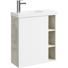 Aqwella Alba ALB0106LLS L Светлый камень 60 Тумба для раковины 24,7x59,4x64,6 см, Россия - фото 1 - фото 1