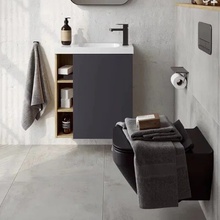 Aqwella Alba ALB0106RDD R Дуб давос 60 Тумба для раковины 24,7x59,4x64,6 см, Россия - фото 1 - фото 3