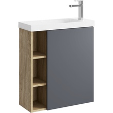 Aqwella Alba ALB0106RDD R Дуб давос 60 Тумба для раковины 24,7x59,4x64,6 см, Россия - фото 1 - фото 1