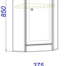 Угловой шкаф аквелла барселона