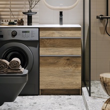 Aqwella Terra TER01052NDB Дуб балтийский Тумба для раковины 49,2x53,5x88,2 см, Россия - фото 1 - фото 2