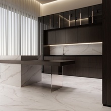Arcadia Ceramica Statuario Silk 60x120 см, керамогранит, Индия, под мрамор - фото интерьера 1 - фото 1