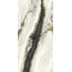 Ariostea Ultra Marmi UM6G300690 Panda White Glint 6mm Керамогранит 150x300 см, Италия, под камень  - фото 1