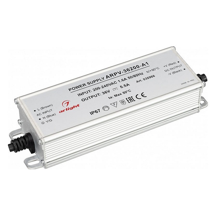 Arlight Arpv 35966 Комплектующее для светильников 17,4x5,6x3,6 см, Россия - фото 1 Arlight Arpv 35966 Комплектующее для светильников 17,4x5,6x3,6 см, Россия - фото 1